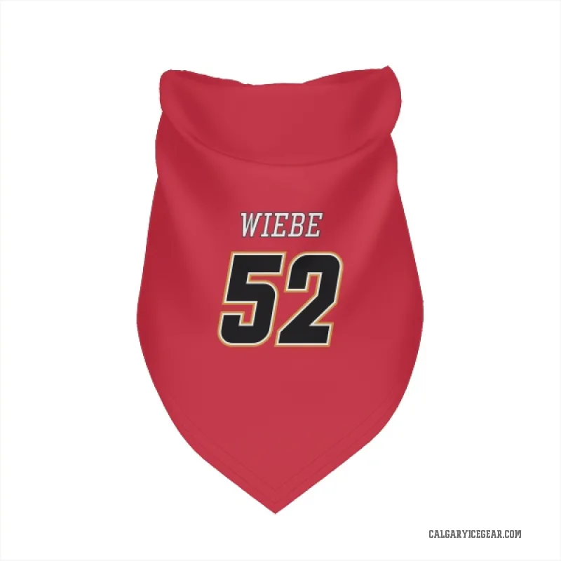 Abram Wiebe Black Calgary Flames Red Cat & Dog Pet Bandana
