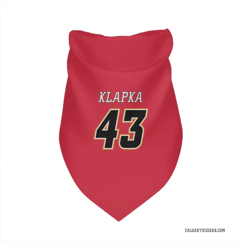 Adam Klapka  Black Calgary Flames   Red  Cat & Dog Pet Bandana