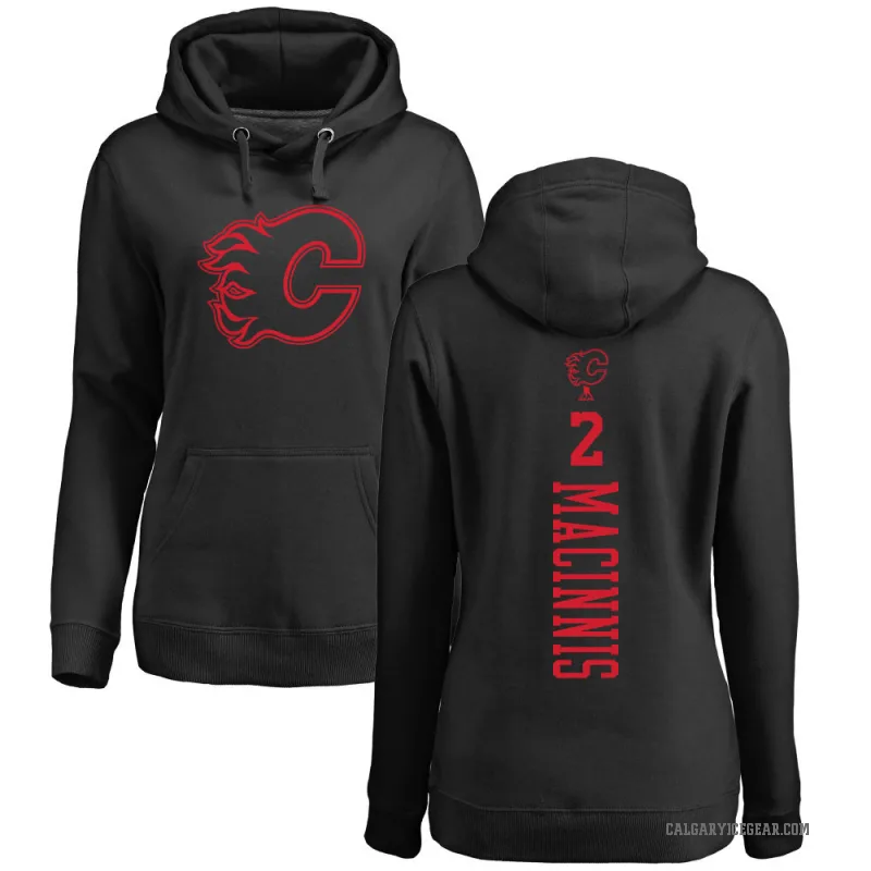 Al MacInnis Women's Black Calgary Flames Branded One Color Backer Pullover Hoodie