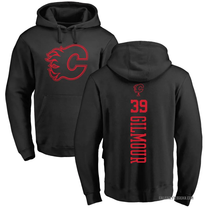 Doug Gilmour Youth Black Calgary Flames Branded One Color Backer Pullover Hoodie