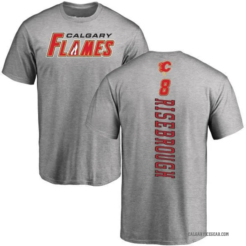 Doug Risebrough Youth Ash Calgary Flames Backer T-Shirt -