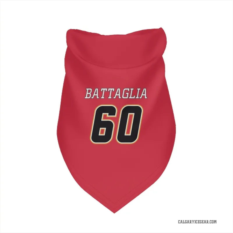 Jacob Battaglia  Black Calgary Flames   Red  Cat & Dog Pet Bandana