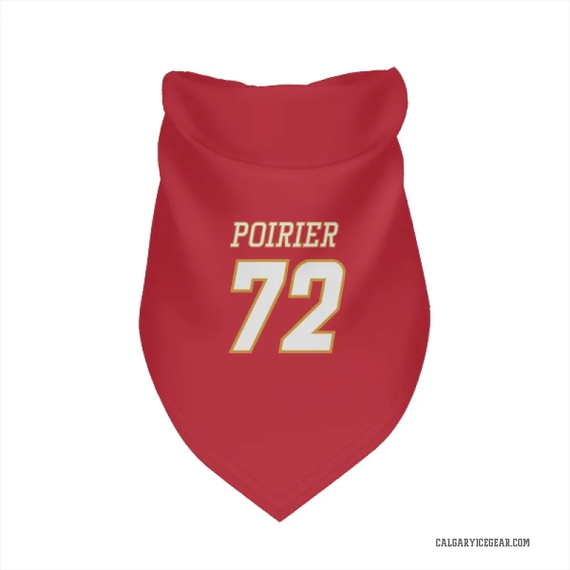 Jeremie Poirier  White Calgary Flames   Red  Cat & Dog Pet Bandana