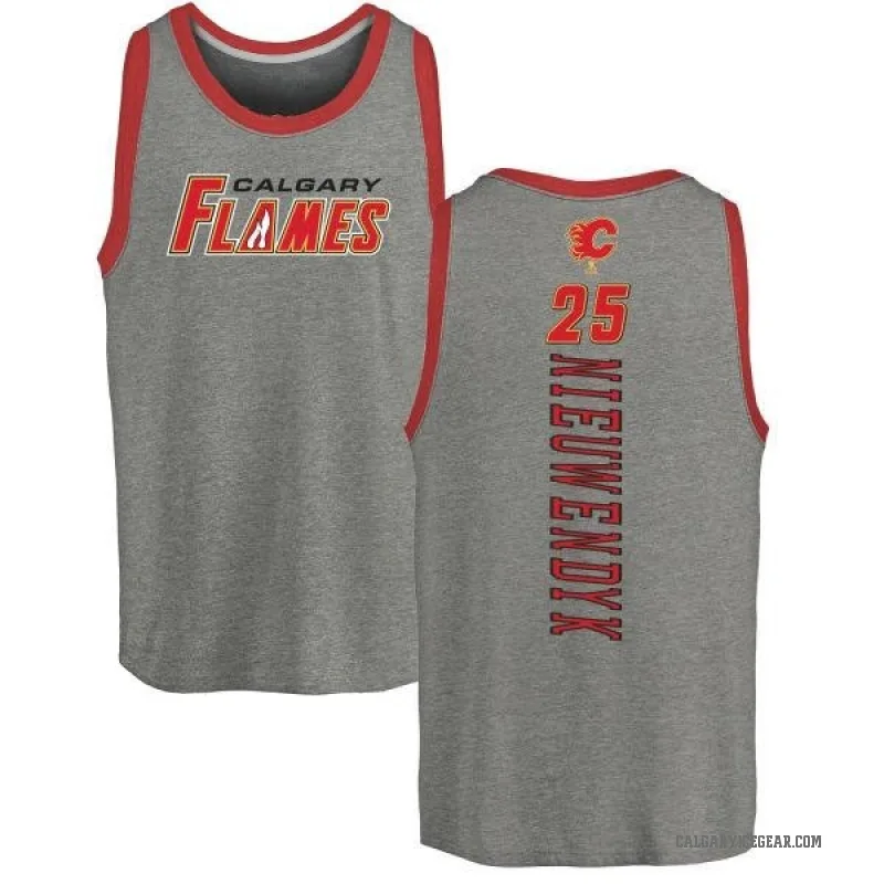 Joe Nieuwendyk Men's Ash Calgary Flames Backer Tank Top -