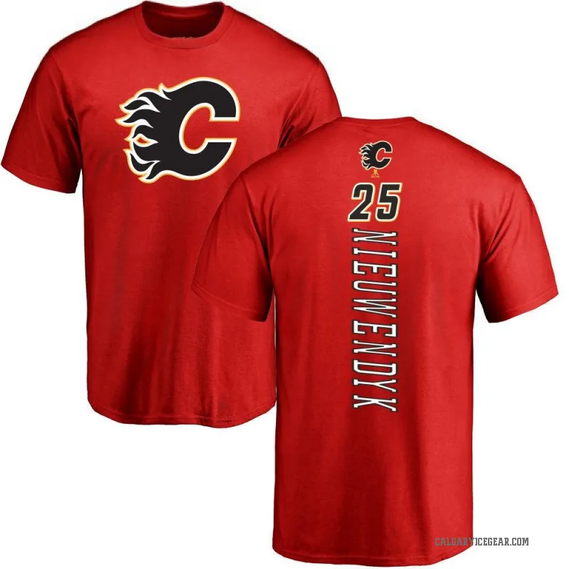 Joe Nieuwendyk Men's Red Calgary Flames Backer T-Shirt -