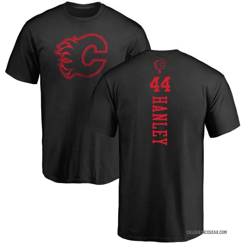 Joel Hanley Men's Black Calgary Flames One Color Backer T-Shirt -