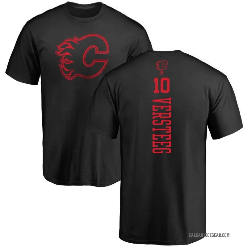 Kris Versteeg Men's Black Calgary Flames One Color Backer T-Shirt -
