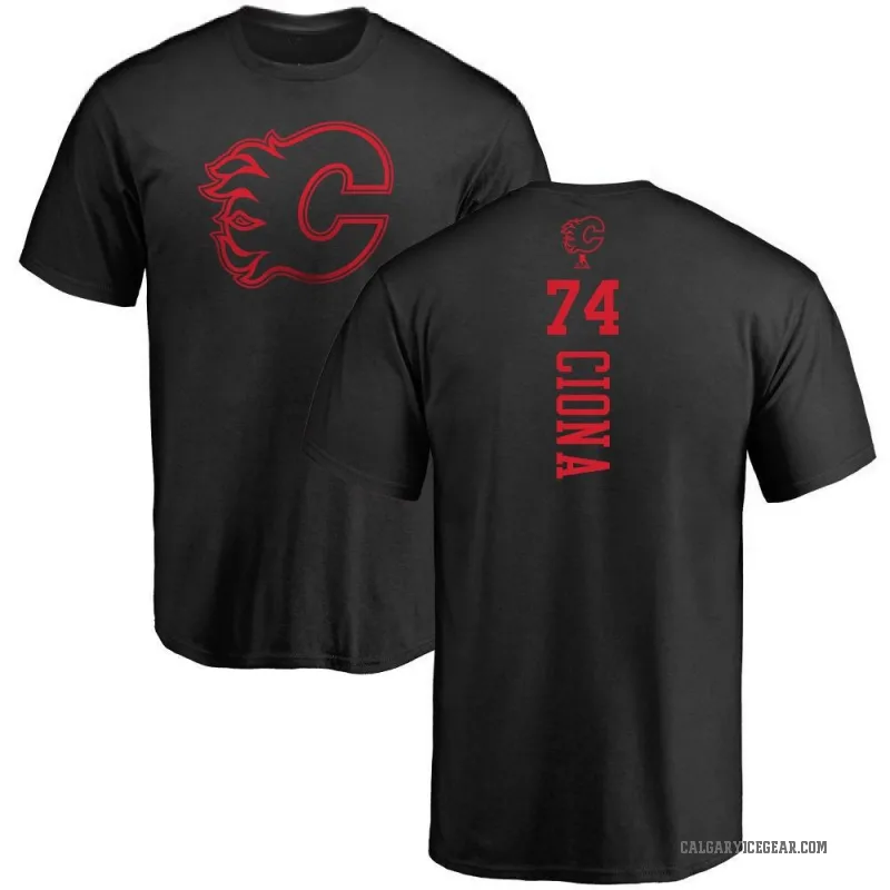Lucas Ciona Youth Black Calgary Flames One Color Backer T-Shirt -