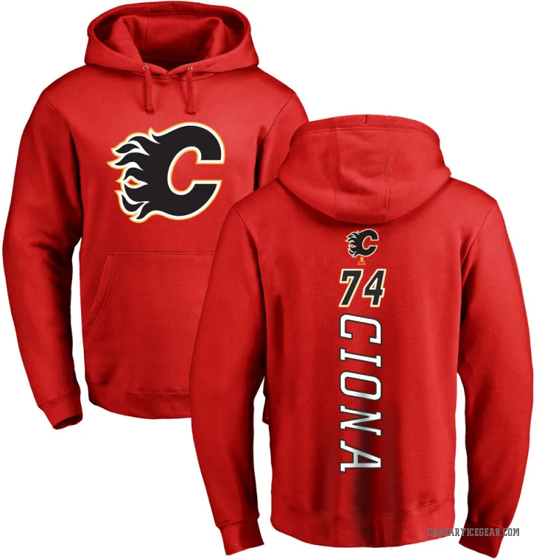 Lucas Ciona Youth Red Calgary Flames Branded Backer Pullover Hoodie