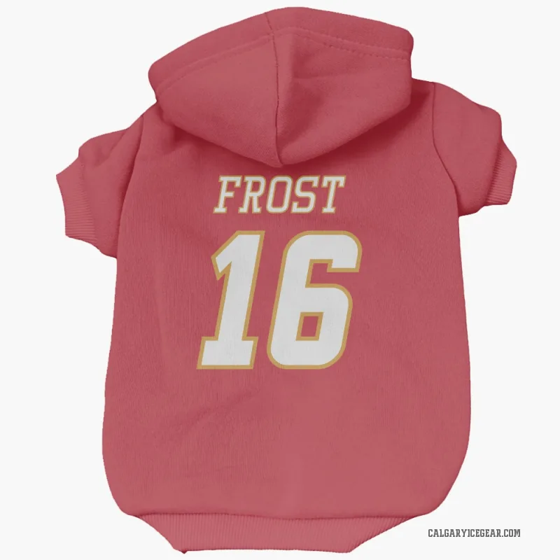 Morgan Frost  White Calgary Flames   Red  Cat & Dog Pet Hoodie