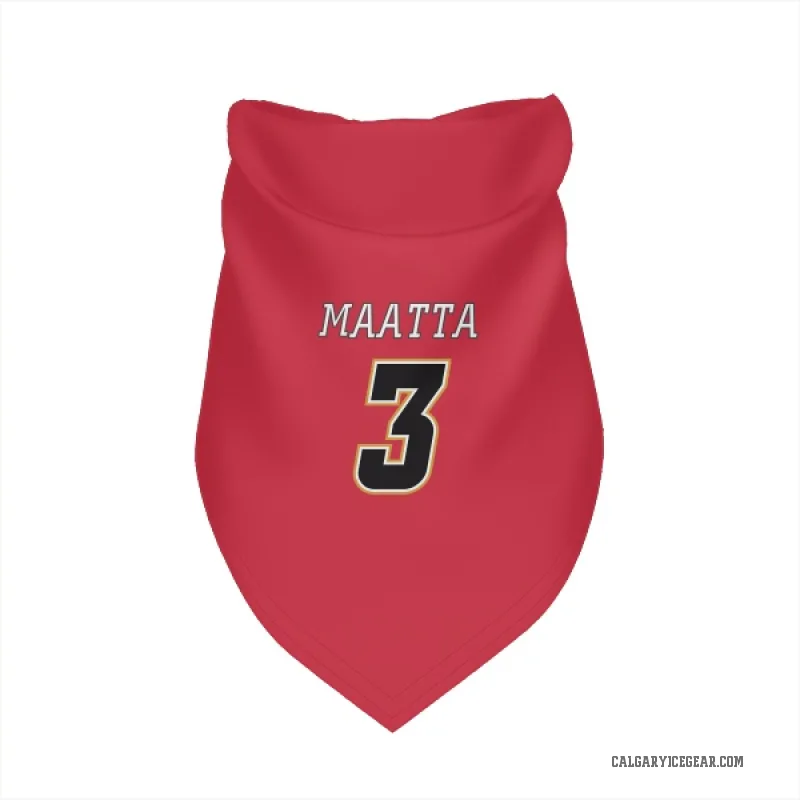 Olli Maatta  Black Calgary Flames   Red  Cat & Dog Pet Bandana