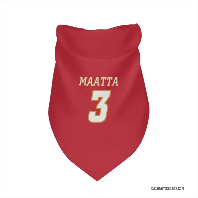 Olli Maatta  White Calgary Flames   Red  Cat & Dog Pet Bandana
