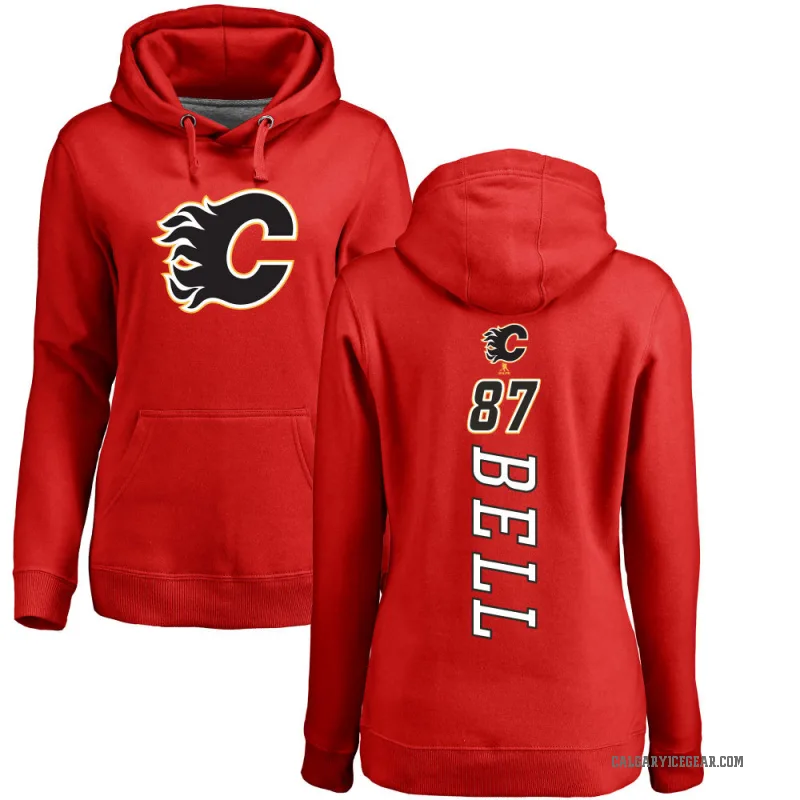 Parker Bell Women's Red Calgary Flames Branded Backer Pullover Hoodie