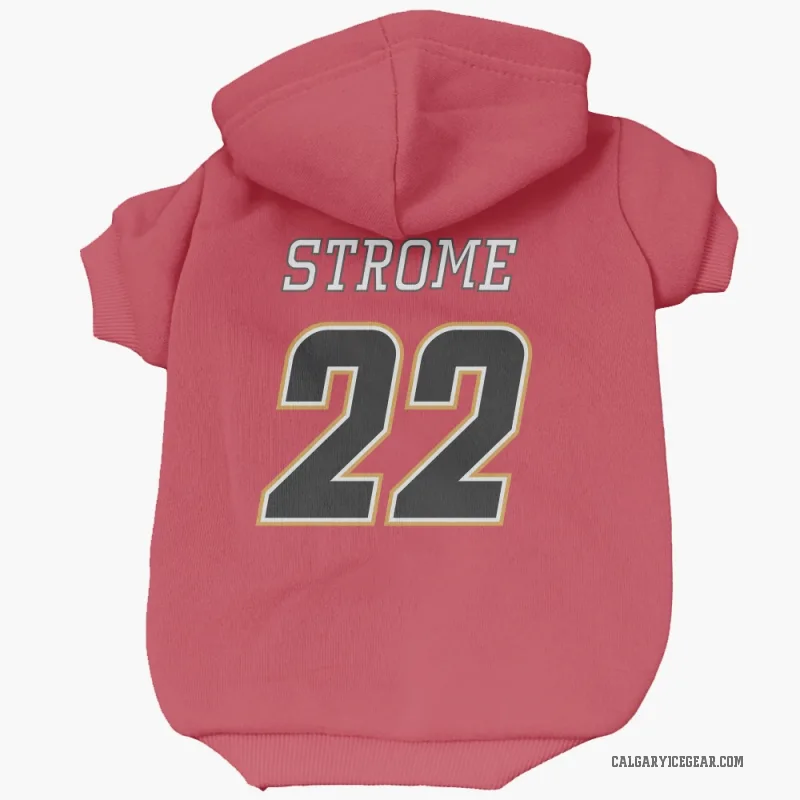 Ryan Strome  Black Calgary Flames   Red  Cat & Dog Pet Hoodie