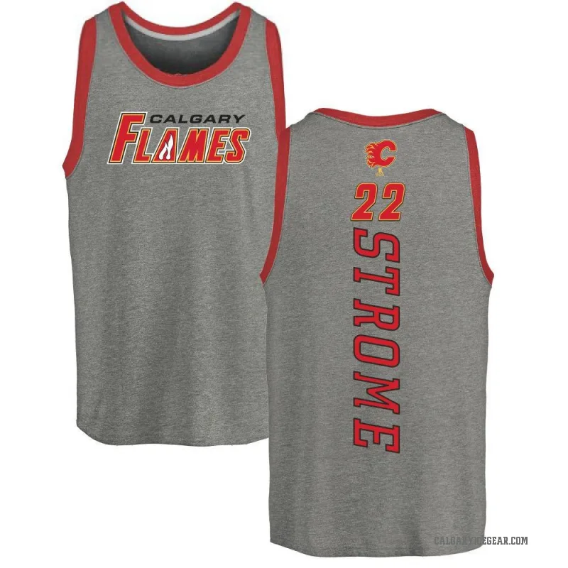 Ryan Strome Men's Ash Calgary Flames Backer Tank Top -