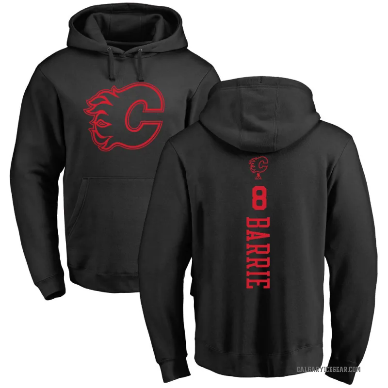 Tyson Barrie Men's Black Calgary Flames Branded One Color Backer Pullover Hoodie