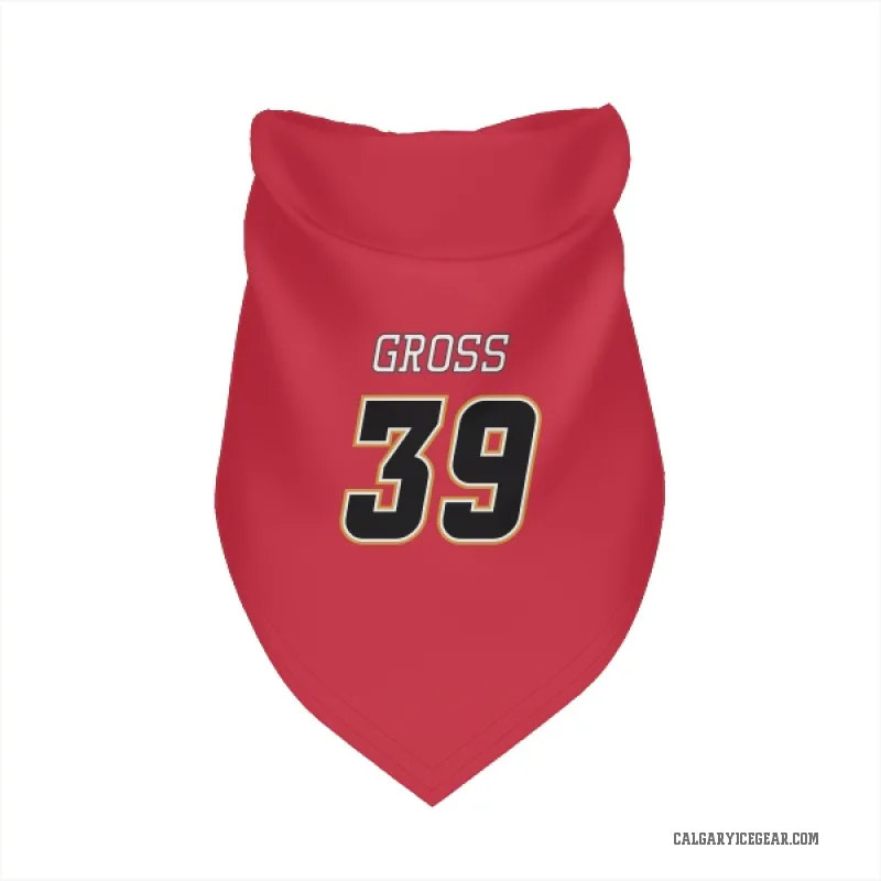 Tyson Gross  Black Calgary Flames   Red  Cat & Dog Pet Bandana