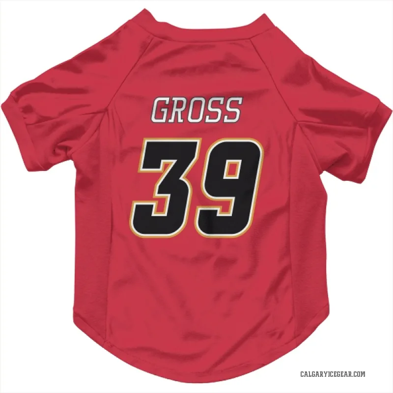 Tyson Gross  Black Calgary Flames   Red  Cat & Dog Pet Jersey