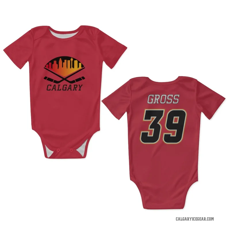 Tyson Gross Black Calgary Flames Red Newborn & Infant Bodysuit
