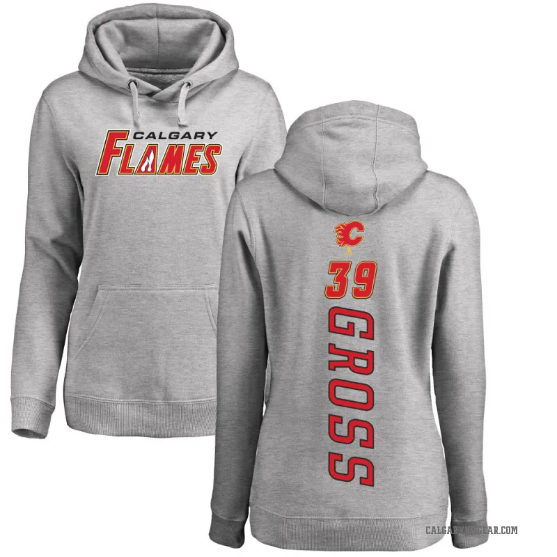 Tyson Gross Women's Calgary Flames Branded Ash Backer Pullover Hoodie