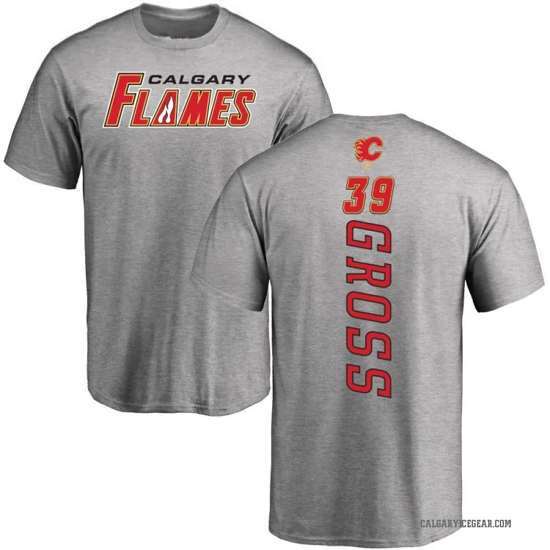 Tyson Gross Youth Ash Calgary Flames Backer T-Shirt -
