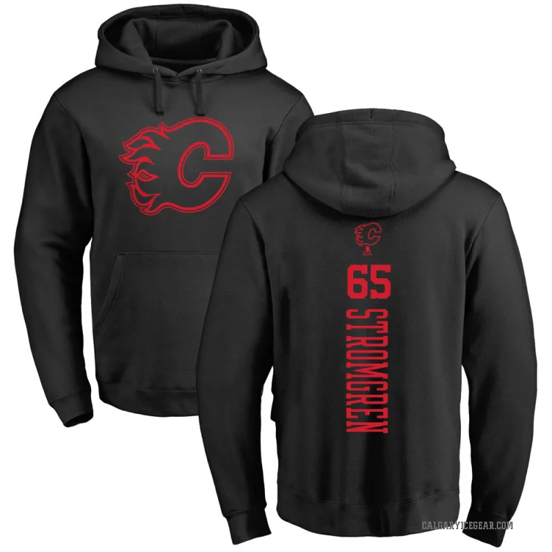 William Stromgren Men's Black Calgary Flames Branded One Color Backer Pullover Hoodie