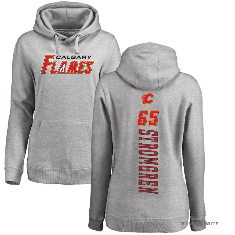 William Stromgren Women's Calgary Flames Branded Ash Backer Pullover Hoodie