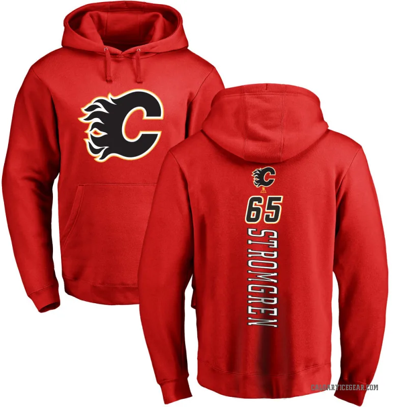 William Stromgren Youth Red Calgary Flames Branded Backer Pullover Hoodie